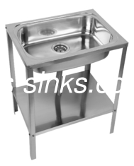 톱 마운트 스테인리스 스틸 싱크 스탠드 붓기 마무리 높이 75cm