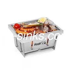 휴대용 화석 BBQ Grill Trolley 전자 발화 당신의 궁극적인 BBQ 솔루션