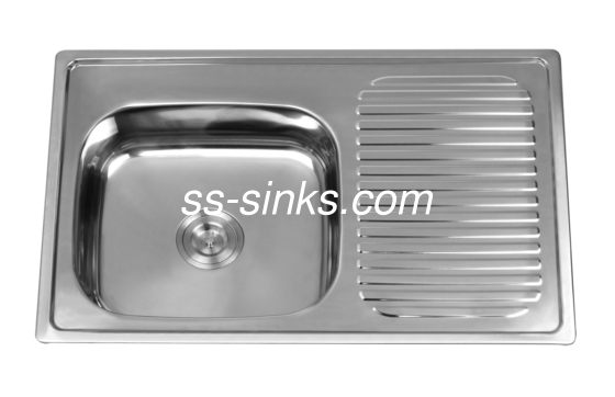 OEM 사이즈 탑마운트 부엌 싱크 싱글 볼과 배수판 최소 캐비닛 사이즈 33 인치