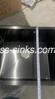 스테인레스 스틸 부엌 싱글 볼 싱크 싱크장 청소가 쉬운 배수기 및 내구성 물질