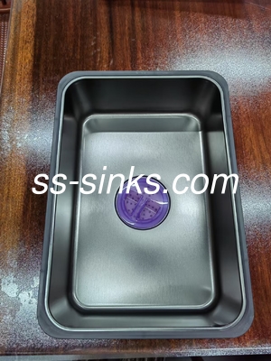 검은색 하부 스테인레스 스틸 부엌 싱크대 1.2mm 두께와 쉽게 청소