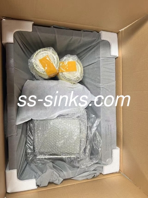 직사각형 그릇 모양 카운터 상단 욕실 싱크 싱글 베인 항 경식