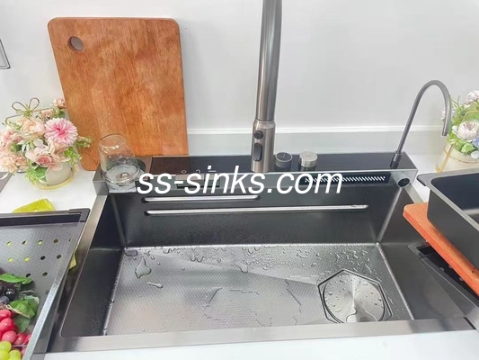 36인치 캐비닛에 탑마운트 주방 싱크대 21cm 그릇 깊이 3 파이프 구멍 및 더 많은 최고의 선택