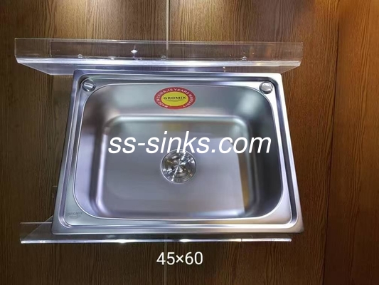 톱마운트 부엌 싱크 싱글 볼과 배수판 30 X 17 인치 한 개 또는 두 개의 구멍과 배수판