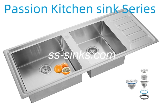 12050 수작업 부엌 스테인리스 스틸 배 배울 싱크대 배수판