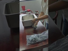 41*41cm 제곱 스테인리스 스틸 싱글 볼 싱크 하부