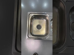 위 카운터 1000 x500mm 싱글 볼 부엌 싱크 바구니