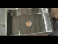 강철 싱크대 핸드메이드 은 브러쉬 단일 그릇